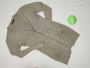 sweter z dekoltem v: Kardigan damski, rozmiar L — 2