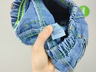 koszulka z nadrukiem bershka: Spodnie jeansowe, 4-5 lat, 104/110, stan - Idealny — 6