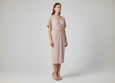 sukienki midi różowa: Bubbleroom, Sukienka damska, rozmiar M — 1