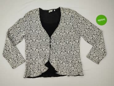 sweter w paski z serduszkiem: Kardigan damski, S — 2