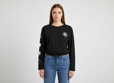 bluzka z dlugim rekawem czarna: Tally Weijl, Bluzka damska, rozmiar S — 6