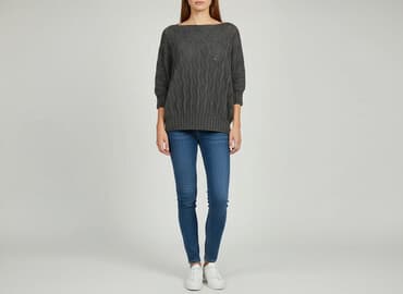 bluzki nietoperz plus size: Sweter damski, rozmiar One size — 5
