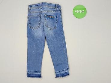 w.klapkach tekst: Spodnie jeansowe, Zara, 3-4 lat, 104, stan - Bardzo dobry — 3