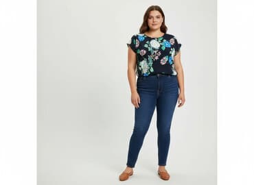 bluzka w kwiaty new yorker: Bluzka damska, rozmiar 5XL — 6