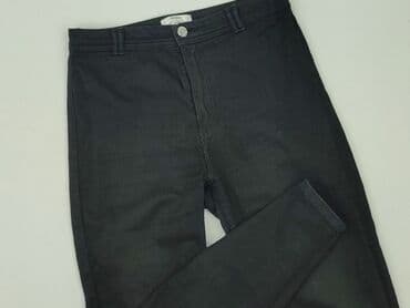 bershka buty na platformie czarne: Bershka, Jeansy damskie, rozmiar L — 1