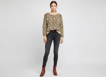 sweter panterka: H&M, Sweter damski, rozmiar M — 6
