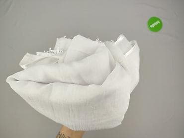 domino: Biała firana z delikatnego woalu, wykończona satynową lamówką i — 4