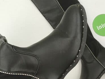 nieprzemakalne ocieplane buty zimowe z wysokimi cholewami: Kozaki damskie, rozmiar 38 — 6