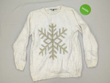 sweter w chmurki: Sweter damski, rozmiar L — 2