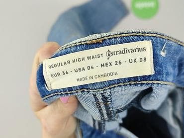varlesca jeansy: Stradivarius, Jeansy damskie, rozmiar S — 4