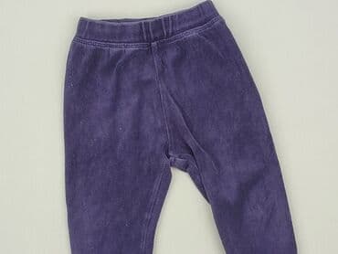 czarne spodnie woskowane: Sweatpants, Lupilu, 9-12 months, condition - Good — 1