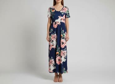 zwiewna sukienki na wesele maxi: Sukienka damska, rozmiar S — 6