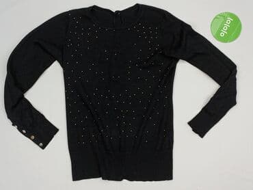 sweter z bufiastymi rękawami: Sweter damski, rozmiar S — 2