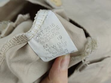 białe lniane spodnie zara: Chino, Chinosy dla mężczyzn, rozmiar M — 4