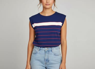 bluzki w prążki: Bluzka damska, rozmiar L — 7