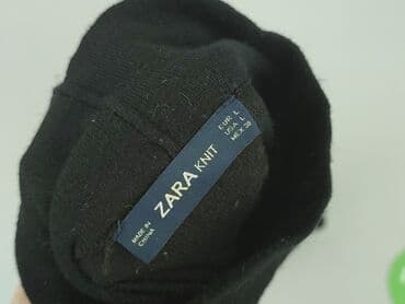 top z piórami czarny: Zara, Golf damski, L — 4