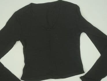 czarne t shirty damskie w serek: Top damski, rozmiar S — 1
