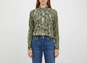 snake t shirty: H&M, Koszula damska, rozmiar M — 6