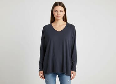 bluzki nietoperz plus size: Moda Italia, T-shirt damski, rozmiar One size — 6