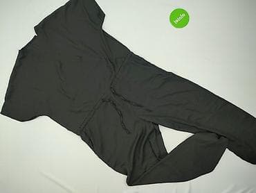 wool: Czarny damski kombinezon z krótkim rękawem, rozmiar XL. - Fason — 2