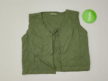 narzutka khaki: Mulaya, Kamizelka damska, rozmiar One size — 2