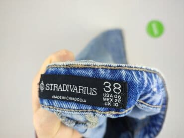 stradivarius szerokie jeansy: Stradivarius, Jeansy damskie, rozmiar M — 4