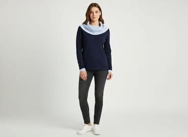 koszulka jedwab: Orsay, Sweter damski, S — 6