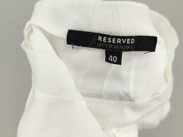biała bluzka z krótkim rękawem reserved: Reserved, Bluzka damska, rozmiar L — 5