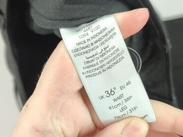 jeansy damskie podarte: Material trousers for women, size 3XL (EU 46) — 4