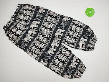 buty elephant: Damskie spodnie typu harem/boho z etnicznym wzorem w słonie - Kolor — 2