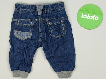 spodnie jeansowe niemowlęce: Spodnie jeansowe, 1-3 m, stan - Idealny — 3