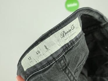 szare szerokie jeansy: Denim Co, Jeansy damskie, rozmiar M — 4