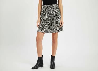spódnice w panterkę z falbanami: Spódnica damska, rozmiar S — 1