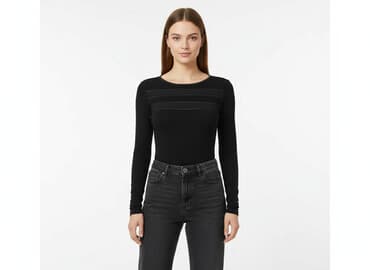 białe body na długi rękaw: Body damskie, rozmiar S — 5