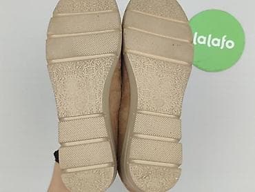 buty m: Damskie mokasyny na platformie - Rozmiar: 39 - Kolor: beż/karmel - — 7