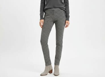 spodnie czarne materiałowe damskie: House, Spodnie materiałowe damskie, rozmiar M — 6