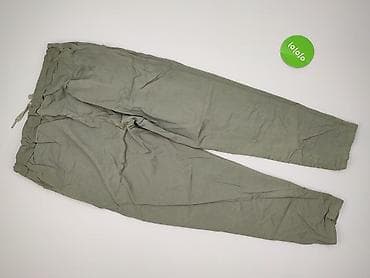 kremowe dresy: Spodnie materiałowe damskie, rozmiar XL — 3