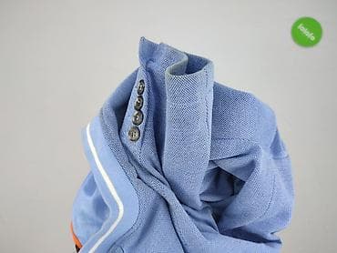 object bluzki: Męska marynarka Ombre, rozmiar L. - Kolor: jasny niebieski (błękit) - — 5