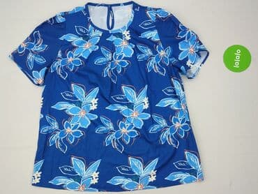 chabrowa bluzki plus size: Bluzka damska, rozmiar L — 2