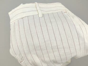 zara spodnie beżowe z wysokim stanem: Zara, Material trousers for women, size M — 6