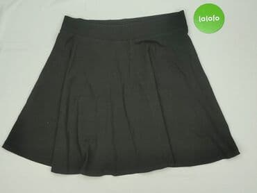 spódniczka rozkloszowane czarne: H&M Divided, Spódnica damska, L — 4