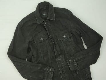 koszulka z a: Kurtka jeansowa dla mężczyzn, L — 1