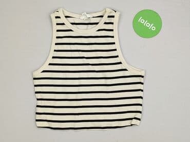 hm bluzki z krótkim rękawem: H&M, Top damski, rozmiar L — 2