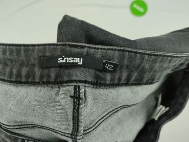 spodnie z dziurami plus size: Jeansy damskie, XL — 4