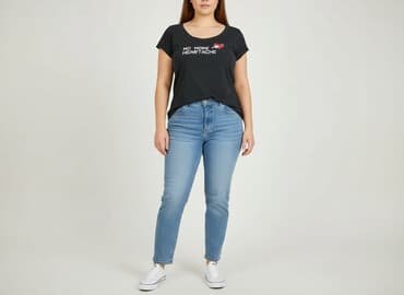 sinsay t shirty damskie: Sinsay, T-shirt damski, rozmiar 2XL — 6