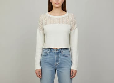 ażurowy sweter na szydełku: Sweter damski, rozmiar XS — 6