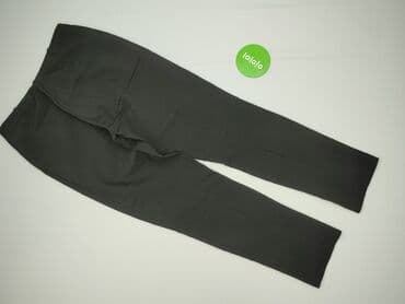 srebrne legginsy: Spodnie materiałowe damskie, M — 3