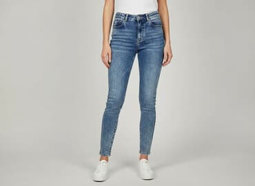 cuffed jeans: Jeansy damskie, rozmiar S — 6