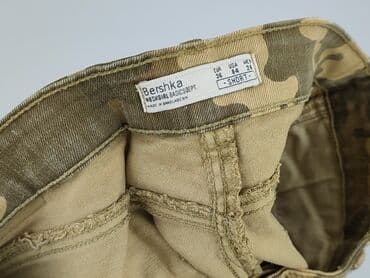 krótkie spodenki z wysokim stanem bershka: Bershka, Szorty damskie, rozmiar S — 4