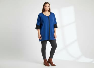 bluzki nietoperz plus size: Tunika damska, rozmiar 2XL — 6